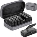 AUVON Canvas Bag XL Tedenska tabletka Organizator 2 krat na dan, Potovalne tablete Box 7 dan z enostransko veliko odprtje, AM PM tablete primeru s prenosno vrečko za oblačila za dodatke, vitamini, ribje olje