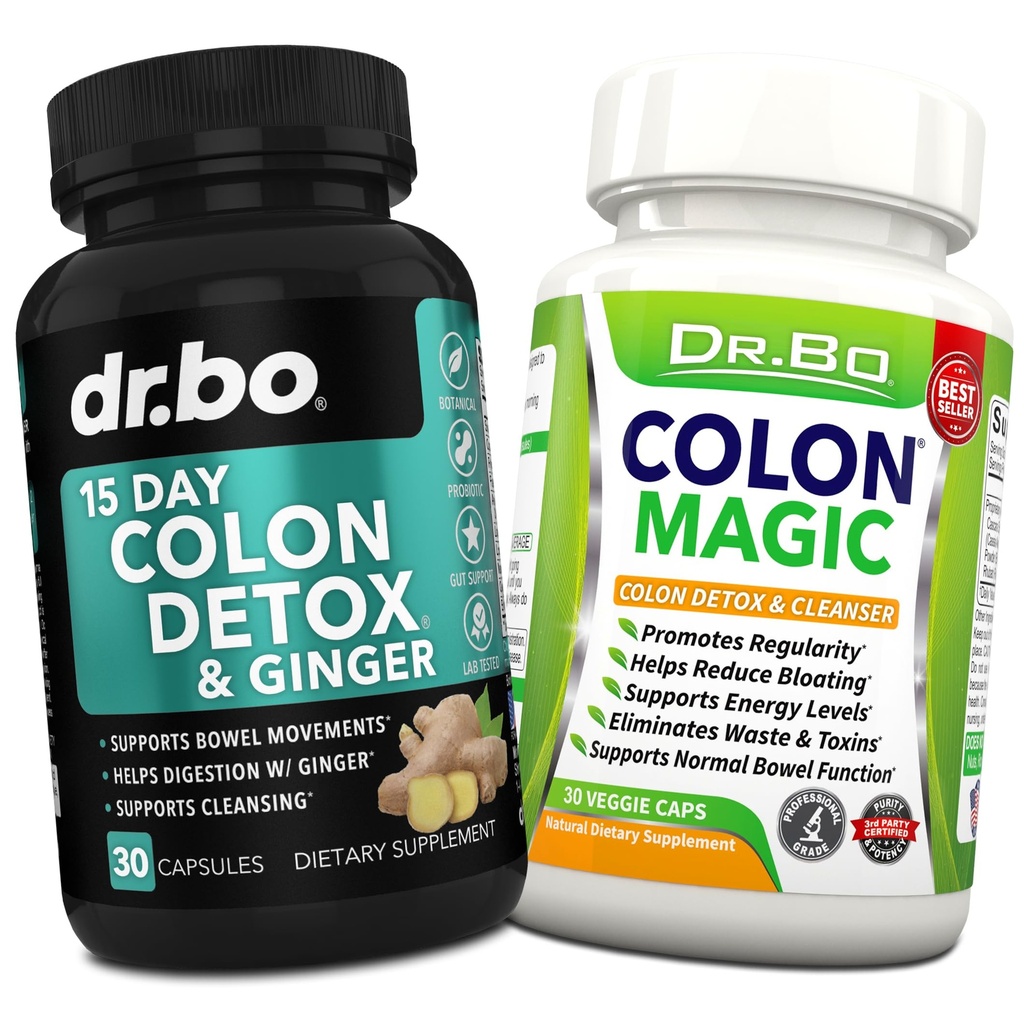 Colon Cleanser Detox dopolnilne kapsule - 15 dan Colon Cleanse tablete & probiotic Herbal Formula - Dnevni Bowel Gibanje dopolnila za črevesni trebuh Bloating Prebavni Gut čiščenje Podpora