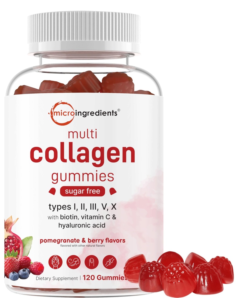 Mikro sestavine Multi colagen Peptides, 120 Collagen Gumies 