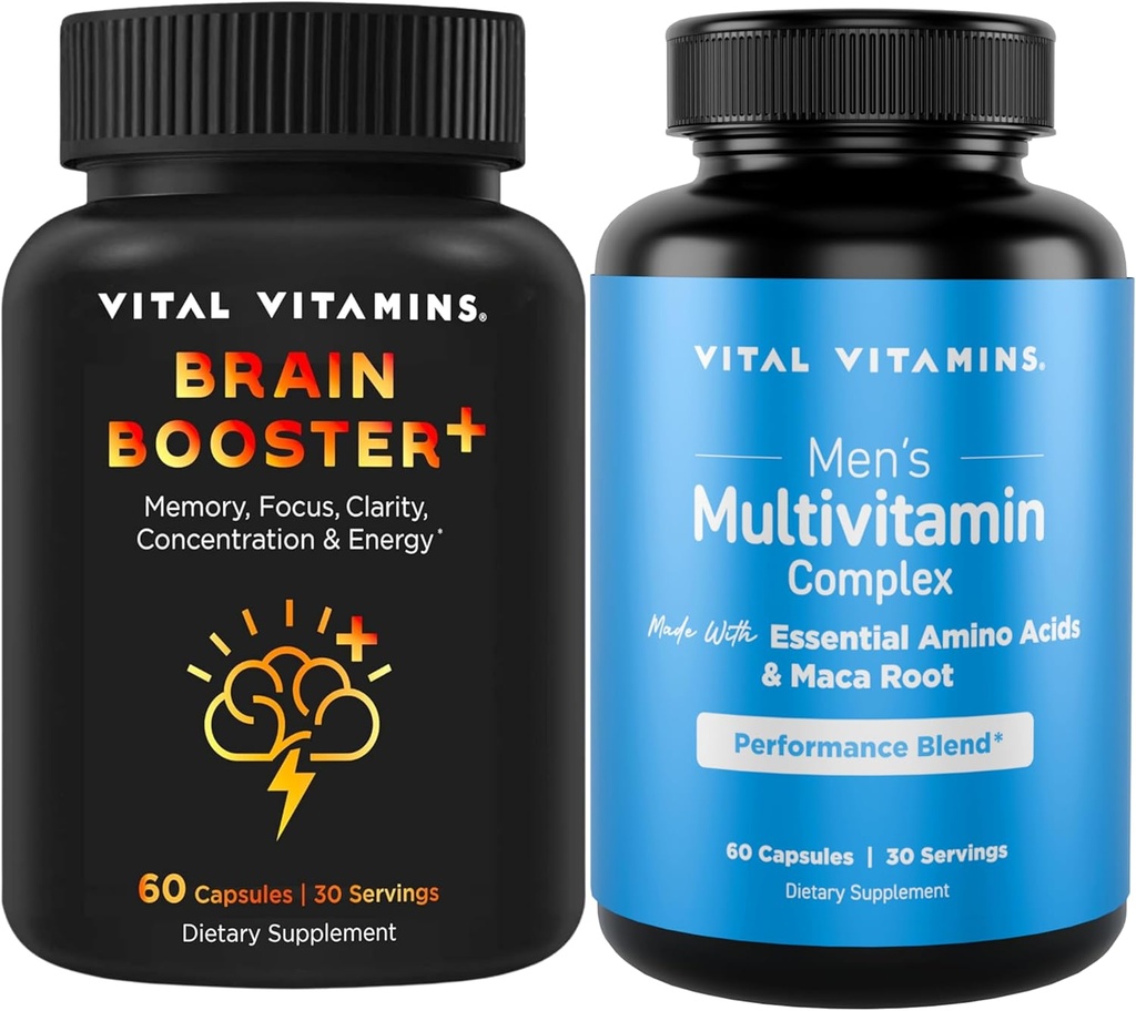 Vitalni vitamini Možganski spodbujevalec Plus + Moški multivitamini