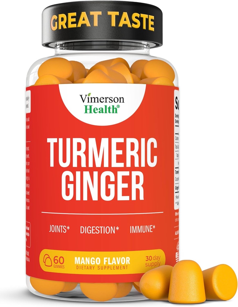 Kurkumin dodatek - Curcumin C3 Complex + ingver koren za Gut & Skupni zdravje - Naravni kurkumin dodatek 95% kurkuminoidi. Vsebuje 260mg tumeričnega ekstrakta. 60 mangovih žužkov