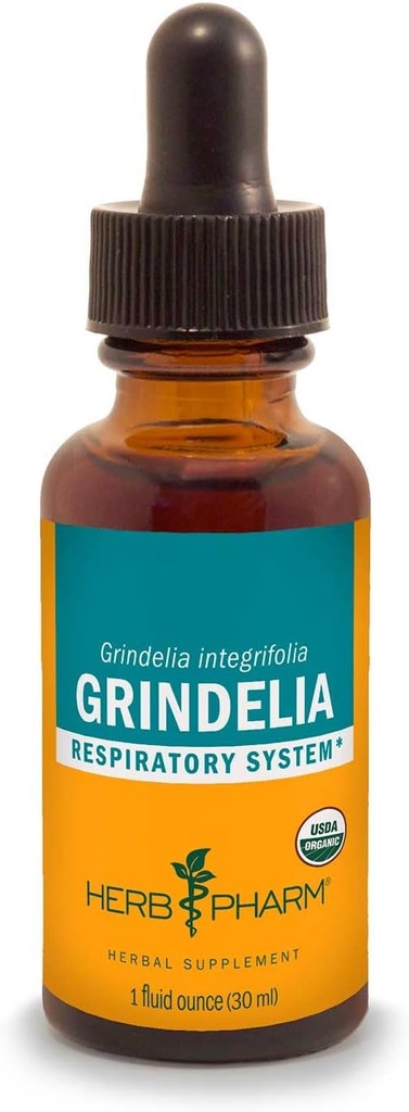 Herb Pharm Grindelia Tekoči ekstrakt za podporo dihalnega sistema - 1 Ounce (DGRIND01)