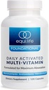 Equilife Daily Aktiviran multivitamin, 21 Essential Nutrients with B Complex, Antioksidant Formula za splošno Wellness, Gluten-free, Non-GMO, 120 kapsul