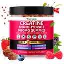 Adndale Kreatin Monohidrat Gumiji za moške in ženske, 5000mg na serviranje Kreatin dodatek z beta-alanin, L-citrulin & B12 - 75 Vegan Gummies. Brez sladkorja