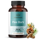 HERBAMA Pine Bark Extract kapsule - 400mg Fresh Maritime Pine Bark Extract Prašek za antioksidant podporo - Vegan, Non-GMO Pinus Pinaster dodatek