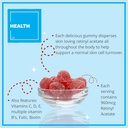 Consult Health Regenerol - Multivitaminski Retinol Gummy - Anti-Aging Vitamin A dodatek - Glowing, Youthful & Clear Skin Strong Hair & Nails - Vitamin B6, B12, C,D3, Folna kislina, cink - 60 Gumies