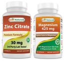 Cinkov citrat 30 mg in magnezijev glicinat 425 mg