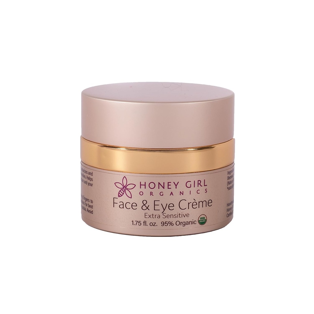Medeno dekle Organics ekstra občutljiv obraz in oči Creme, 1,75 Fluid Ounce
