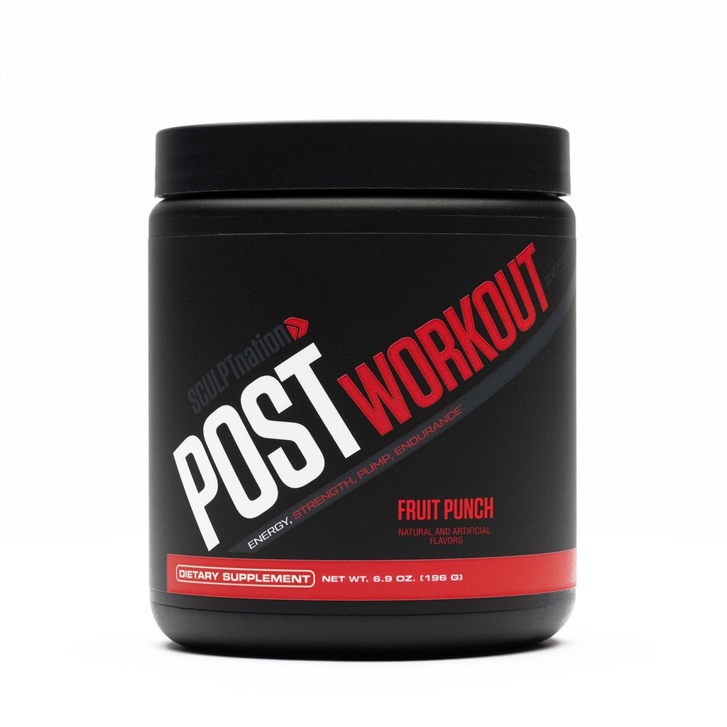 Sculpt Nation by V Shred Post Workout - Creatine Complex Post Workout Muscle Recovery and Builder with Energy Support, Kreatin Monohidrat in aminokisline, sadni punch arome - 30 Servisi