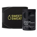 Športne raziskave Kreatin Monohidrat in Sweet Waist Trimmer - Črna in rumena (srednja)