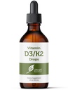 Ultra6 Nutrition Vitamin D in K2 Kapljice - Tekoči vitamin D3 s K2 dodatki za odrasle - Enostaven za jemanje, aroma brez, zelo absorbbilen VIT D3 in K2 dodatki, Made in USA (30 ml)