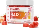NAD Gumies, NAD dodatek - liposomski nikotinamid ribozid, Resveratrol, Quercetin, NAD nikotinamid ribozid Resveratrol 900mg, NAD+ Doplačilo za moške in ženske, 60 Gummies 1 pakiranje