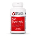 Protokol za življenjsko ravnotežje cink Glicinat 30mg - z Albion Traacs cink - Cinkov glicinat dodatek - Imunski sistem podpora* - Keto Prijazno & Mlečni Free - 120 Softgels