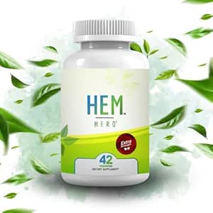 Hem Hero Extra Jakost Hemorrhoid zdravljenje - zmanjšanje otekanje, Soothe Srbenje in draženje - 100% naravne - 42 Vegetarijanske kapsule