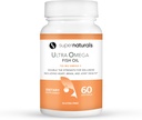 Super naravna Ultra Omega ribje olje - Omega 3 Maščobne Acids EPA DHA - podpira možganske povečane funkcije, podpira zdravje živcev in oči 1200mg/720 Omega-3-60 kapsule