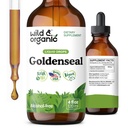 Wild & Organic Goldenseal Tinkture - Lung & Digestive Support - Goldenseal Root Extract tekoče kapljice - Vegan, Sugar & Alkohol-free Herb dodatek - 4 fl oz