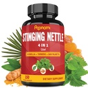 Sting Nettle Extract kapsule - 4in1 v kombinaciji z Boswellia, Kurkuma in žaga Palmetto - 150 števk za 5 mesecev - Podpira skupno, upravljanje telesa, kožo, lase in imuniteto