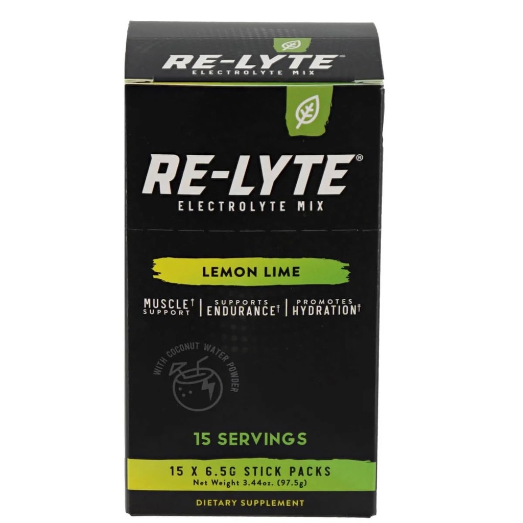 RELYTE Re-Lyte Elektrolit Drink Mix limona limona 15 Serving Packets 3,44 oz.