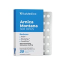 Arnica Montana 30X HPUS, Klinična stopnja, Hitra raztapljanje tablete, Petdnevno okrevanje Pakiranje za lajšanje bolečine in modric po operaciji ali poškodbe, naravno zdravljenje, Nežen na želodcu - 30 Število