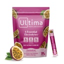 Ultima Replenisher Daily Electrolyte Powder Drink Mix – Sugar Free – Pasijon, 20 Lepila – Hidracijske embalaže s 6 Elektroliti in Trace Minerals – Keto prijazno, Non-GMO