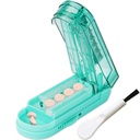 Johnbee Pill Cutter Splitter za majhne in majhne tablete, večje tablete. Nastavljiv razdelilnik tablet natančno reže več tablet naenkrat. Ostro rezilo z varnostno zaščito. Nedrseči silikonski rob (modra barva)