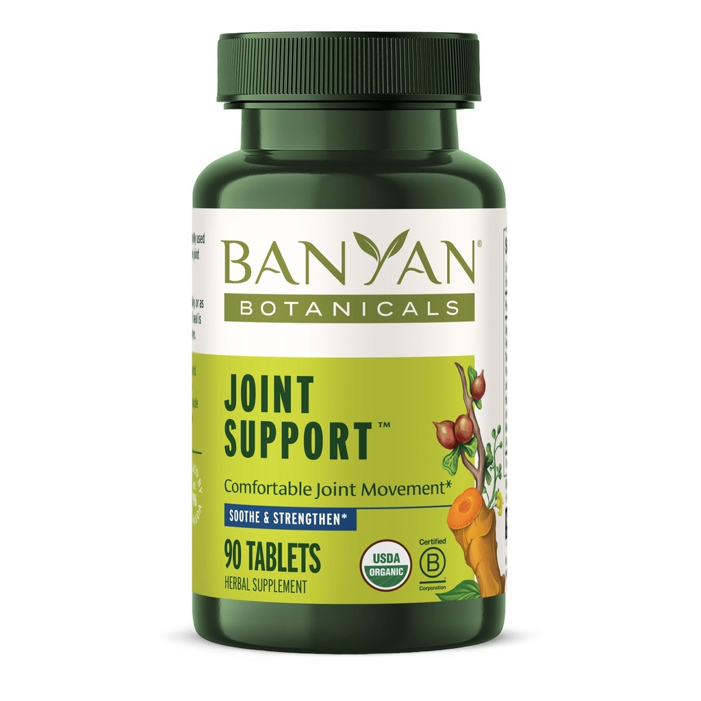 Banyan Botanicals Skupna podpora – Organski skupni dodatek s kurkuma, Amla & Guggulu Resin – za zdrave sklepe in udobno gibanje* – 90 Tablet – Non-GMO, Trajno izvorno, Vegan