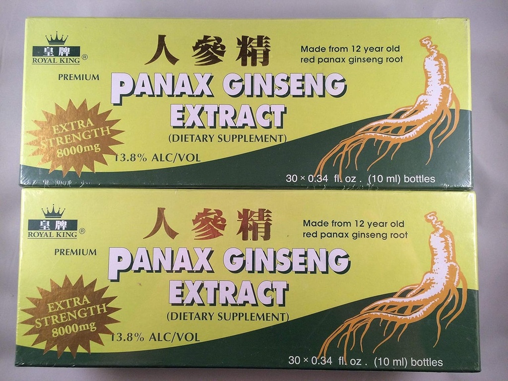 Royal King - Red Panax Ginseng ekstrakt 8000mg (30 Viale X 10ml)