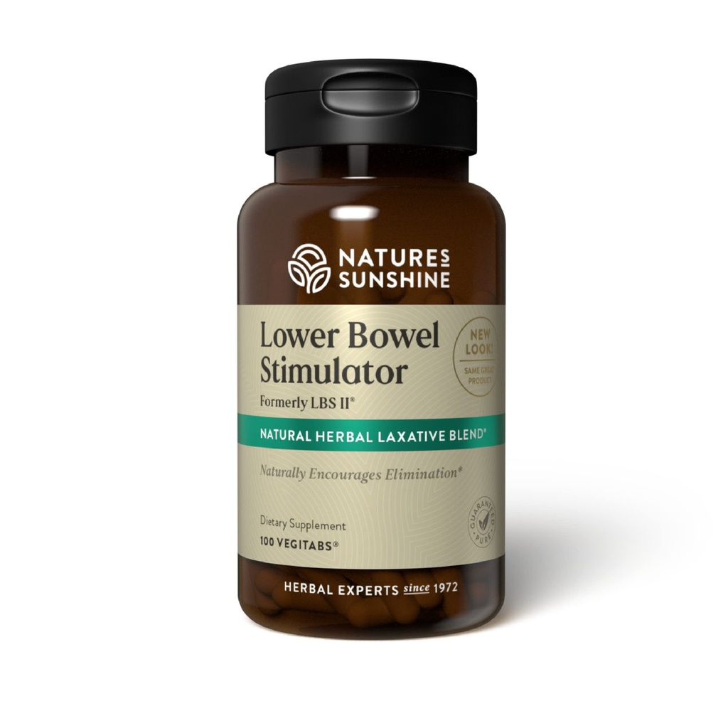 Sunshine Lower Bowel Stimulator narave - pomaga sprostiti zaprtje - očistite in razstrupite svoj Colon z naravnimi zeliščnimi sestavinami - 25 Servisi - 100 Vegitabov