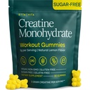 Brez sladkorja Kreatin Monohidrat Gumies 5gram na serviranje, Močni Kreatin Gumiji za moške in ženske, Dopolnilo za podporo mišic, celična energija in kognitivna funkcija, Gluten-free