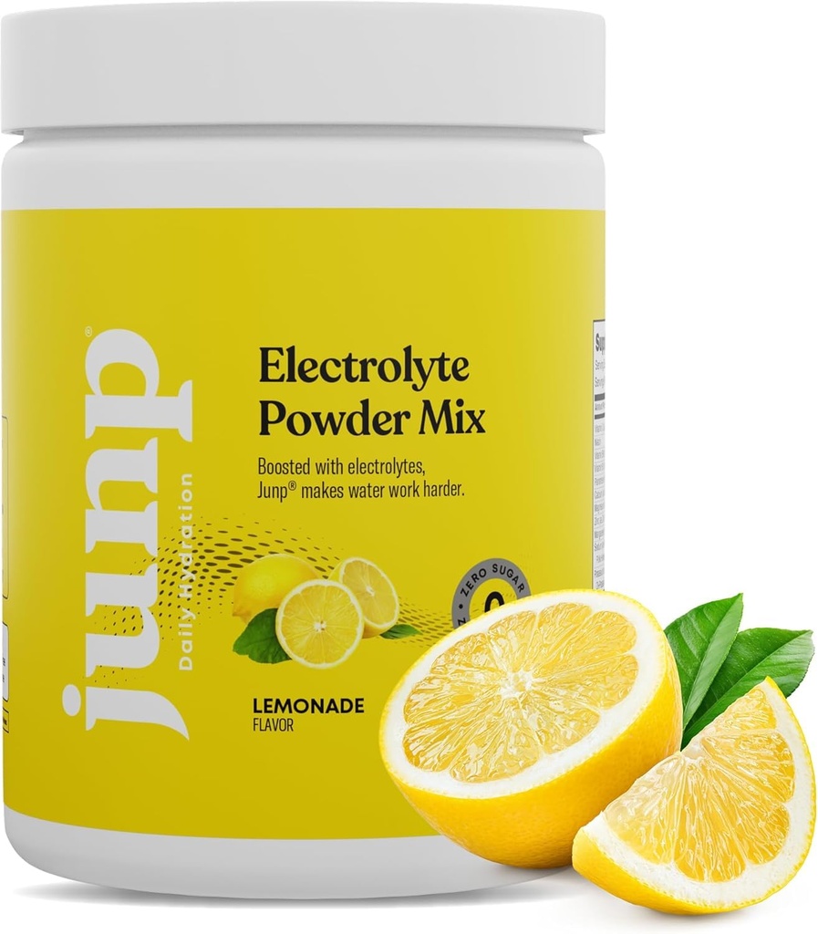 JUNP elektroliti v prahu brez sladkorja brez ogljikovih hidratov – limonada Keto Electrolyte Drink Mix - Kalij & sol Hidracija v prahu elektroliti - nič kalorij sladkor brez elektrolita v prahu, Košir, 90 strežnice