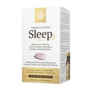 Solgar Triple Action Sleep, 30 Tri-Layer Tablets - Time-Release Melatonin & L-Theanine Plus Zeliščna mešanica - vam pomaga, da se sprostite, hitro zaspite in ostanete dlje v spanju - Non-GMO, Gluten Free - 30 Sluge