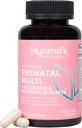 Hyland's Easy Jutranji prednatalni multivitaminski in prebavni zdravje in jutranje bolezni Relief, 60 Veganske kapsule z Folat, holin, cink, ingver koren, Prebiotiki in Algae DHA
