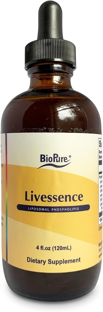 BioPure livesence Zeliščni tinktura – Močna mešanica 6 Botanični izvlečki in liposomi za podporo jeter, žolčnik, Hormone & Microbiome Balance, Detox, Gut Health, in splošno Wellness – 4 fl oz