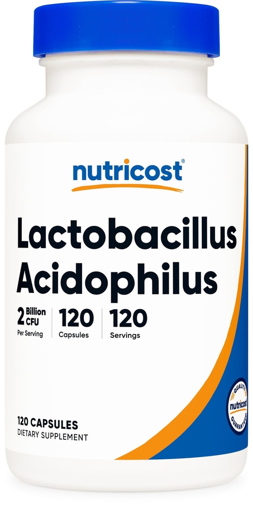 Nutricost Lactobacillus Acidofilus 2 milijarda CFU na obrok (120 kapsul)