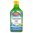 Carlson - Trska Jetrno olje, 1100 mg Omega-3, Tekoča ribje olje dopolnilo, Divji ujet norveški Arktika, Trajno Izvor nordijske tekočine, Lemon, 250 ml