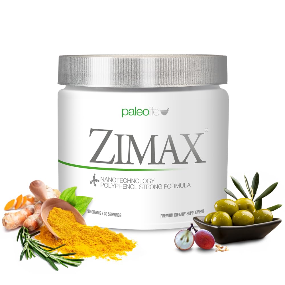 ZIMAX Super ANTIOXIDANT - 100% naravna - visoka absorpcija Curcumin, Rosemary Extract, izvleček grozdnega semena, ekstrakt Olive Leaf ORAC 3.451.770 (Canister) 90 Gram (1-Pack)