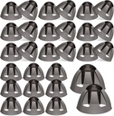 Geiserailie 30 Pcs Slušni aparat Domes 8mm Slušni aparat Open Domes Nadomestki Srednje odprti pribor za slušni aparat Združljiv z GN Resound slušni aparati Uha Nasveti