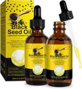 Black Seed Oil 2PACK, 100% Pure Black Semena Oil hladno stisnjena, bogata z vitaminom D3, K2 & E, Črni Seme Oil dodatek kapljica za imuno podporo, Non-GMO (2x60ml)