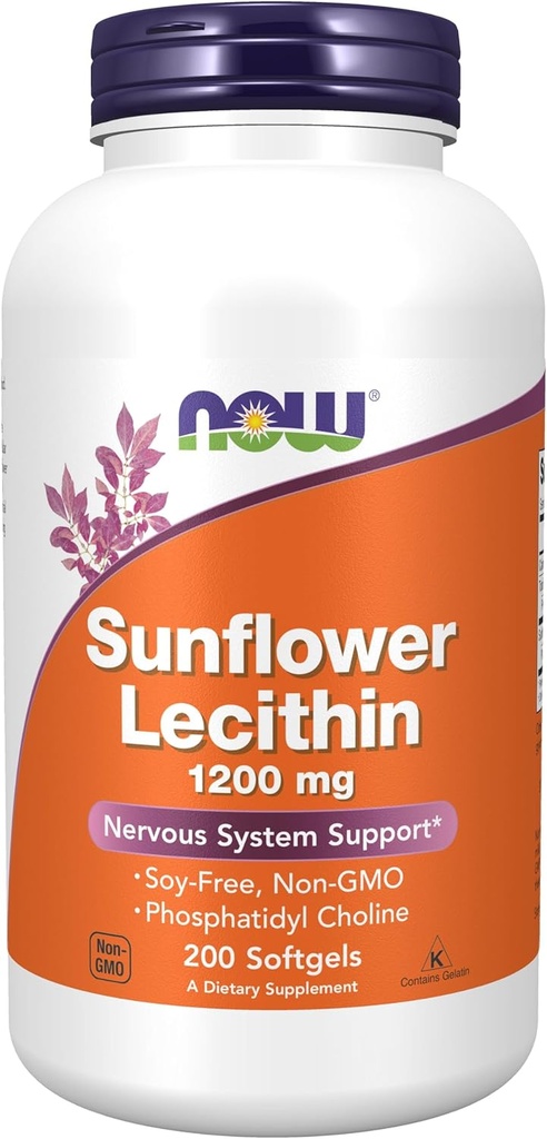 Zdaj hrana sončnični lecitin - fosfatidil holin - 1.200 MG (200 kapsul)