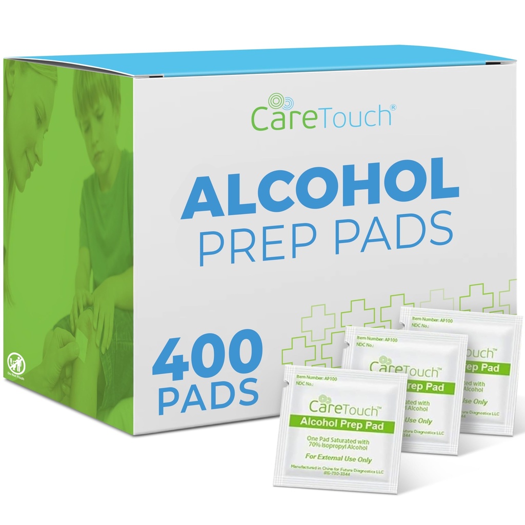 Nega dotik alkoholne krpice individualno zaviti - Prep Pads s 70% izopropilni alkohol, Odlično za dom, Medicinski in prvi pomoči kompleti sterilizirani, Antiseptični 2-Ply Swabs 400 Število
