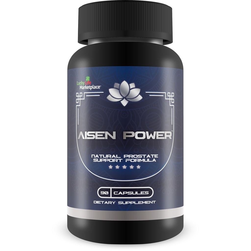 Aisen Power Supplement - moški prostate podpora dodatek - Pomoč Zdravi urinski pretok & Bladder Praznjenje - Manjša vnemo - Prostata podpora velikosti - Aisen Power tablete