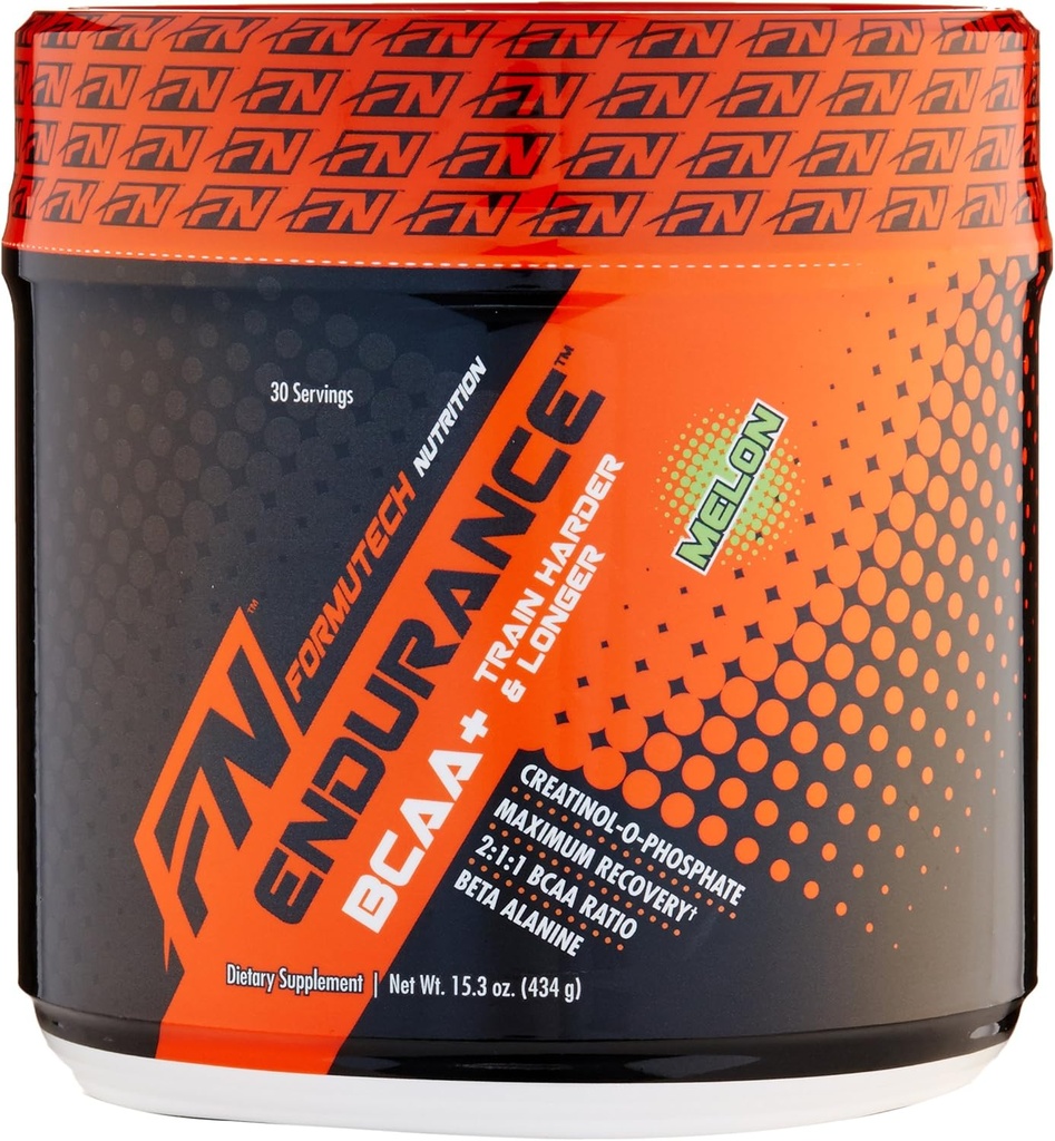 Endurance BCAA Plus, zasnovan za trening močnejši in daljši z Beta Alanine, Melon, 434 Gram