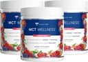 Gundry MD MCT Wellness Powder za podporo energije, Ketone proizvodnje in zdravja možganov, Keto prijazno, Sugar Free (90 dan dobave, Raspberry Medley)