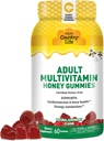 Country Life Adult Multivitamine Medeni Gumies – Kost, Srce in Energy Support – Ne-GMO, Certified Gluten Free, Vegetarian – Seveda sladkan – 60 Gumies