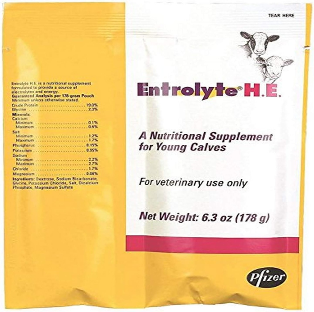 8152 Elektrolit H.E. Packets for Young Calves, 178g