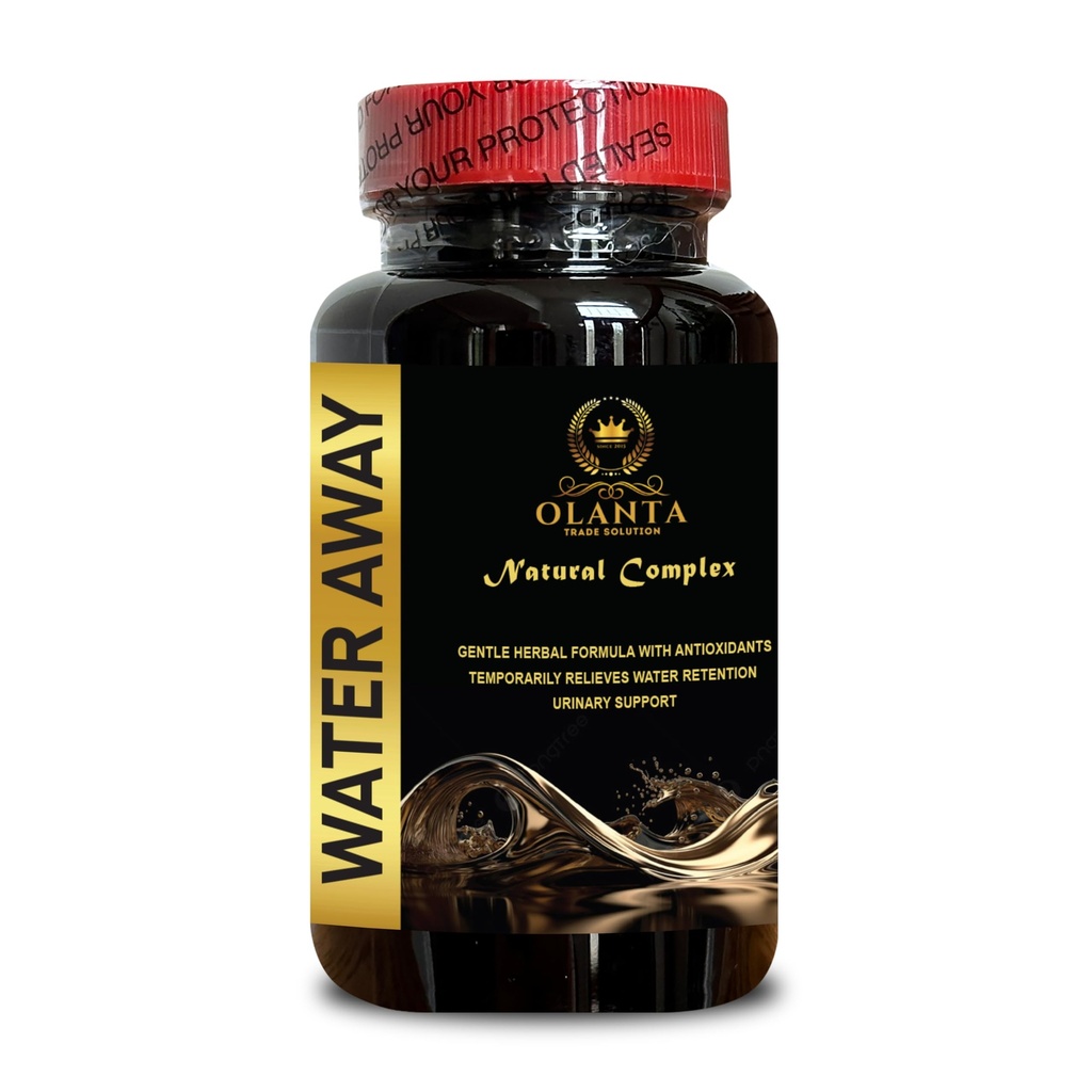 Natural Water Away Pills - Diuretic Pills for Water Retention, Natural Diet Supplement for Women, Immune Booster, Diuretic Support - 1 Bottle 60 Capsules