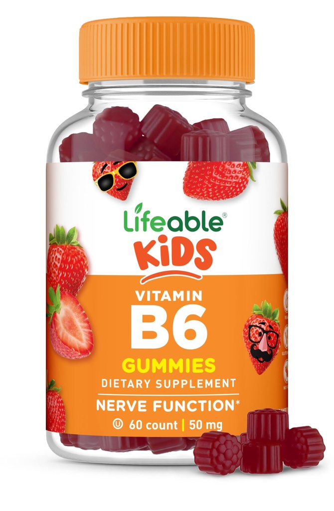 Življenjski vitamin B6 Gumiji za otroke 