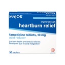 MAJOR Originalna jakost Zgaga Relief - Tablete za famotidin, 10 mg - 30 tablet (1- Pack)