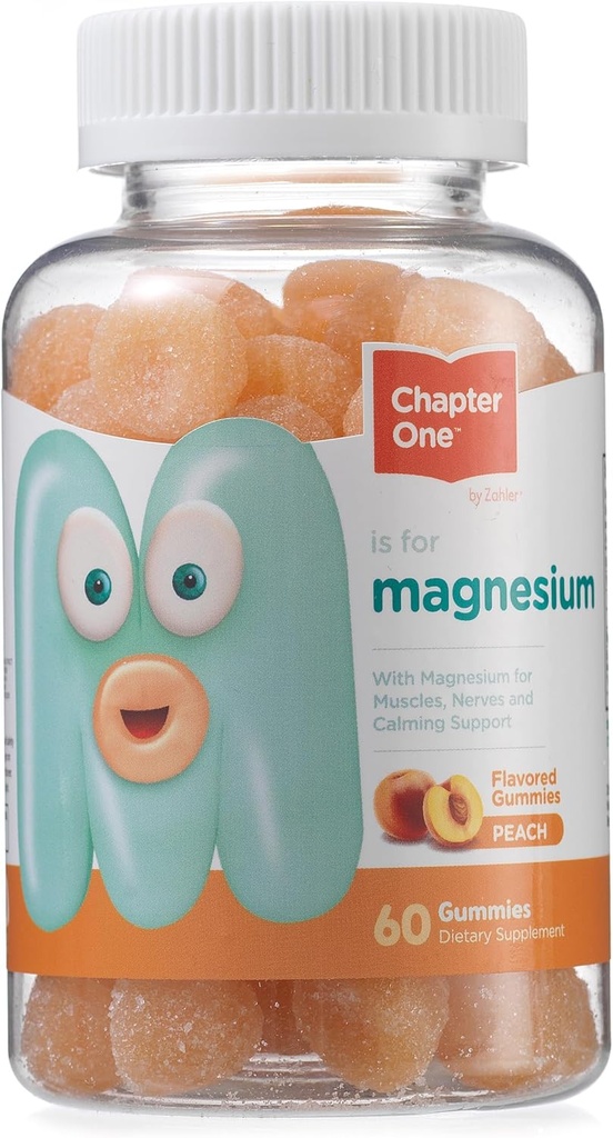 Poglavje 1 Magnezij Gumiji, Velika degustacija magnezija za otroke, za ženske in moške, Certified Kosher (Peach)