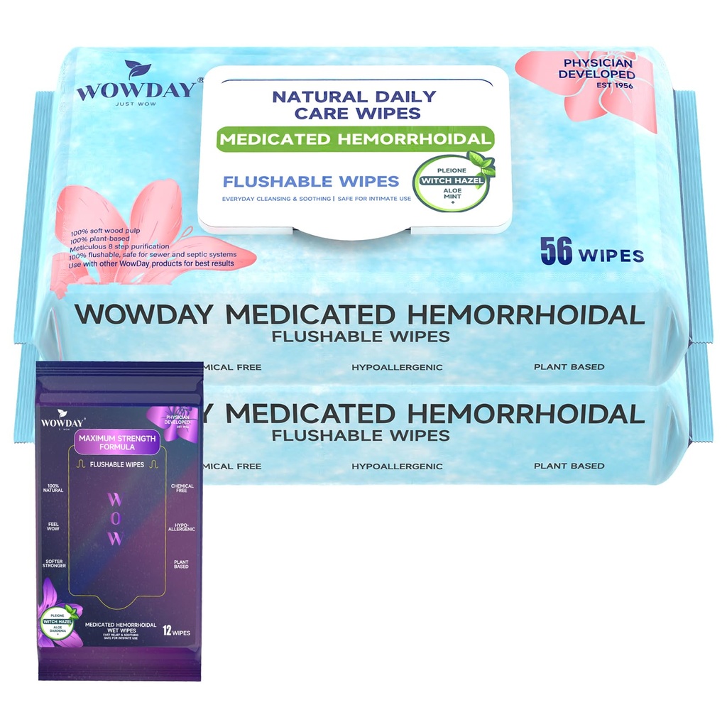 Flushable Hemorrhoid krpe 